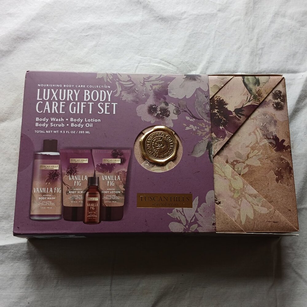 Luxury Body Care Gift Set by Tuscan Hills - 4 Ct